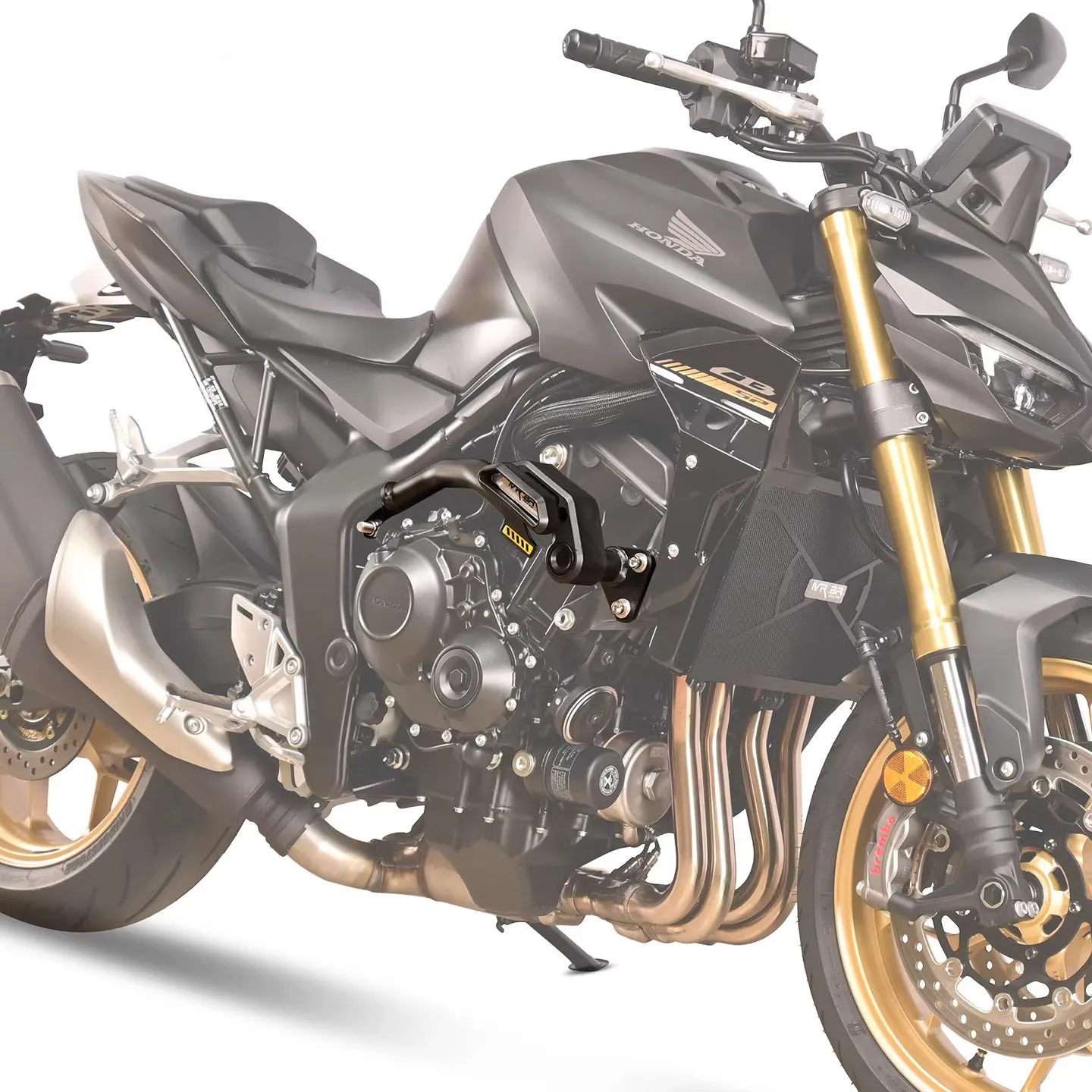 Фото Защитные дуги двигателя и защита радиатора для Honda CB1000 Hornet / SP 2025-2026, противоударный бампер с слайдерами №5