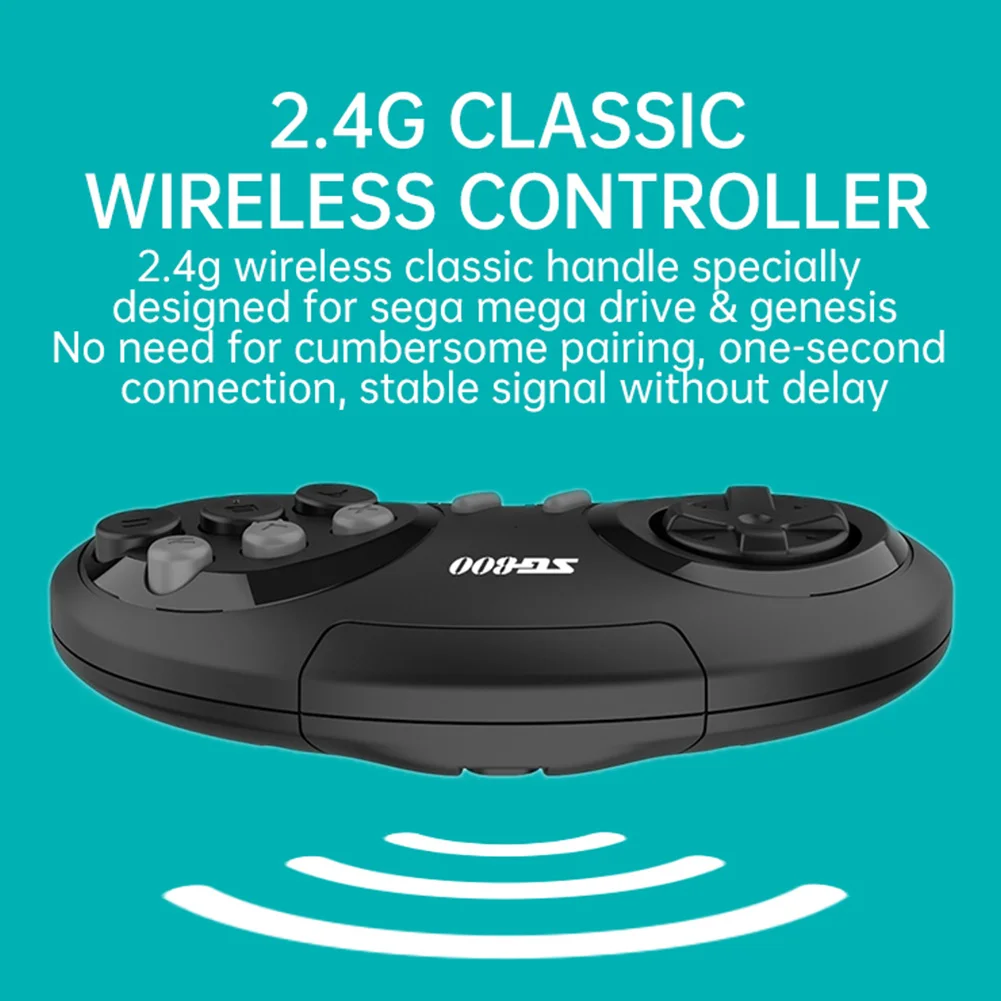 SG800 HD Видеоигровые приставки с 2 контроллерами 2.4G Беспроводным приемником Встроенные 688 игр для Sega Mega Drive Genesis on.