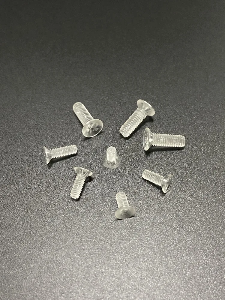 Прозрачная потайная головка из поликарбоната поперечный паз M3 M4 механическая