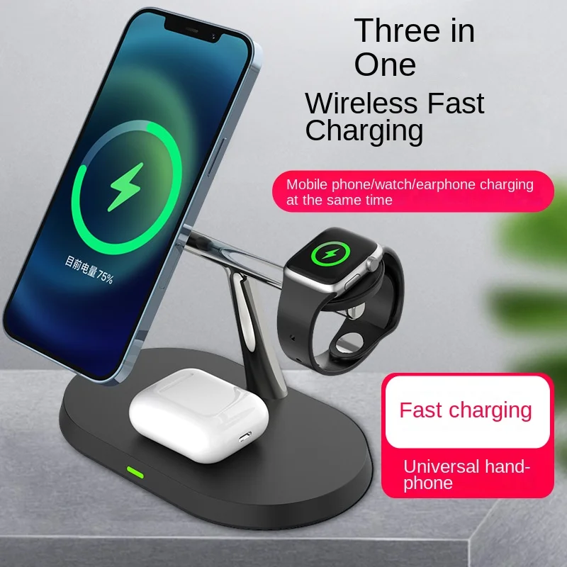 

Apply The iPhone xs 11 12 13 14 Series Of Huawei Triad Magnetic Suction Wireless Bluetooth Headset Electronic Watch Quick Charge