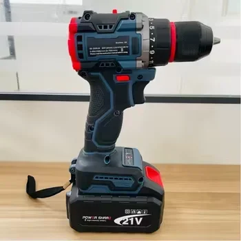 Электрическая дрель AKX электрические сверлильные машины 21 в бесщеточная набор