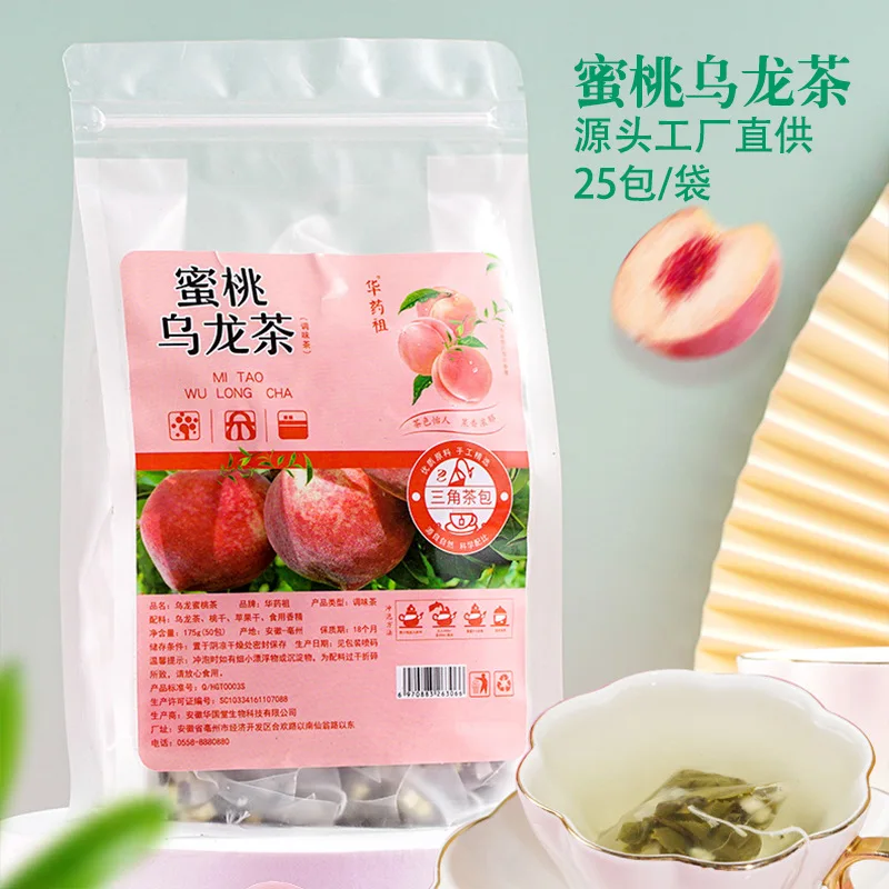 

Peach Oolong Tea Triangle Tea Bag White Peach Oolong Fruit Tea 25 Packs / Bag Slimming Tea No Teapot