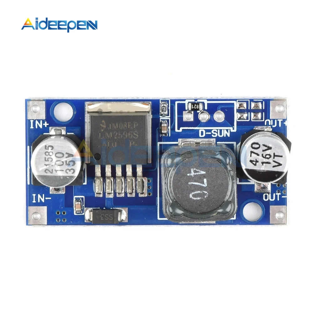 

Регулируемый понижающий модуль питания LM2596S, 3 А, понижающий модуль, плата регулятора, понижающий преобразователь