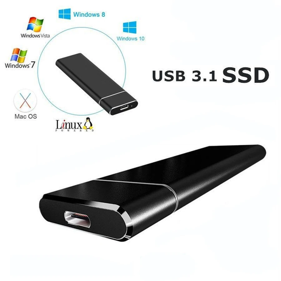 mobile solid state drive 16tb 8tb ssd storage device hard drive computer portable usb 3 1 mobile hard drives solid state disk free global shipping