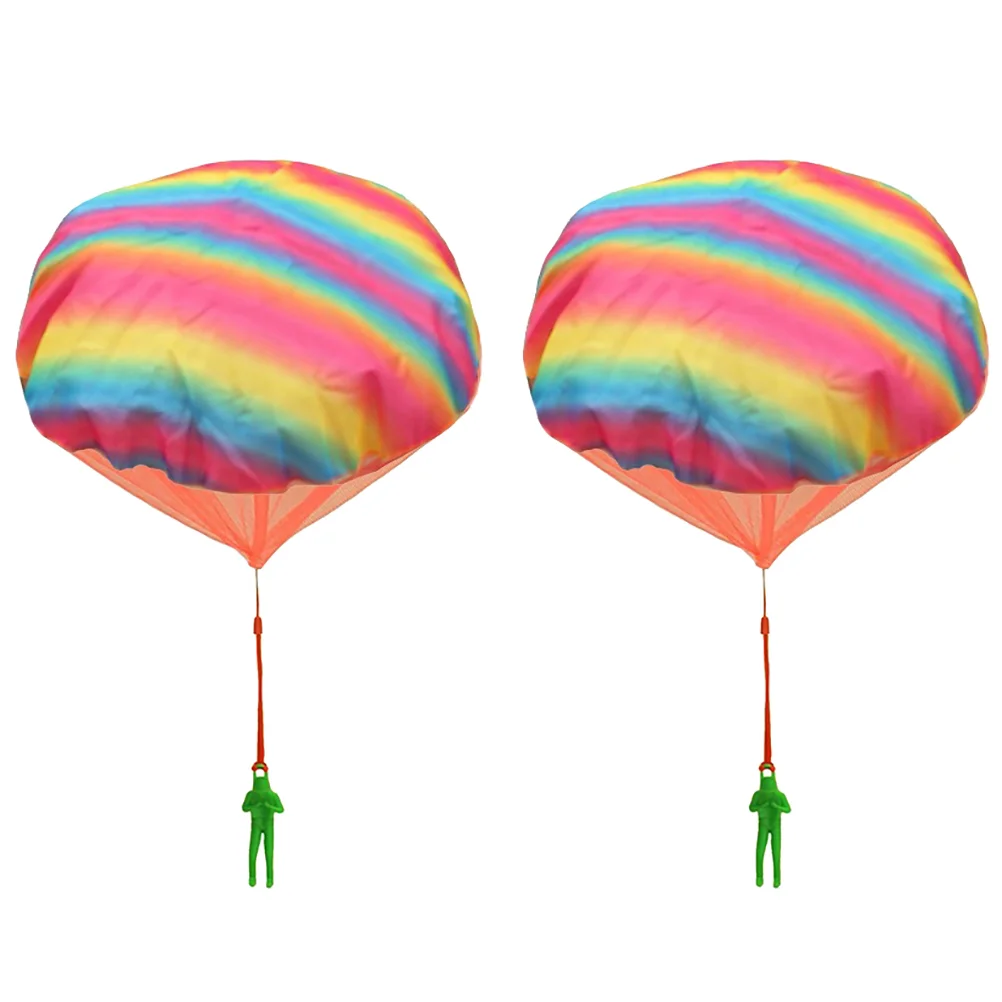 

2pcs Fashion Chic Parachute Playthings Soldier Parachute Toys Parachute Flying Toys for Children