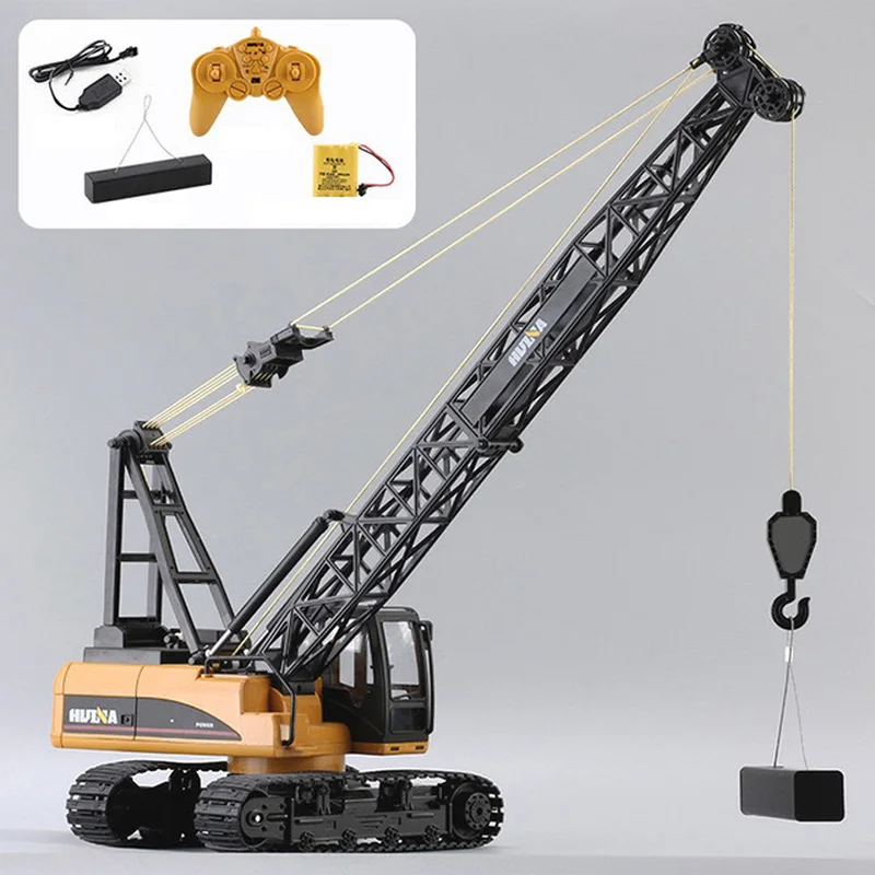 

HUINA 1/14 RC Construction Crane Trucks 1572 15CH RTR Remote Control Tower RC Excavator Outdoor Toys Boys Gifts TH18055