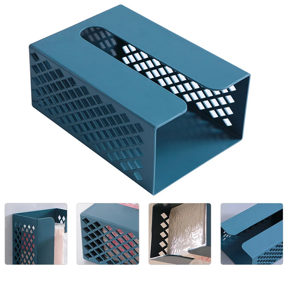 

Tissue Box Holder Paper Cover Towel Bathroom Dispenser Wall Facial Organizer Toilet Storage Napkin Rectangular Container