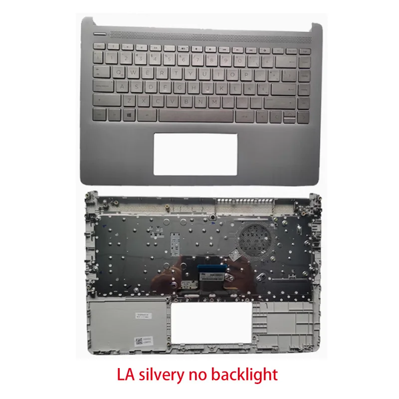 Для HP 14-DQ FQ FR TPN-Q221 Q242 C клавиатура серебристый L88206-001