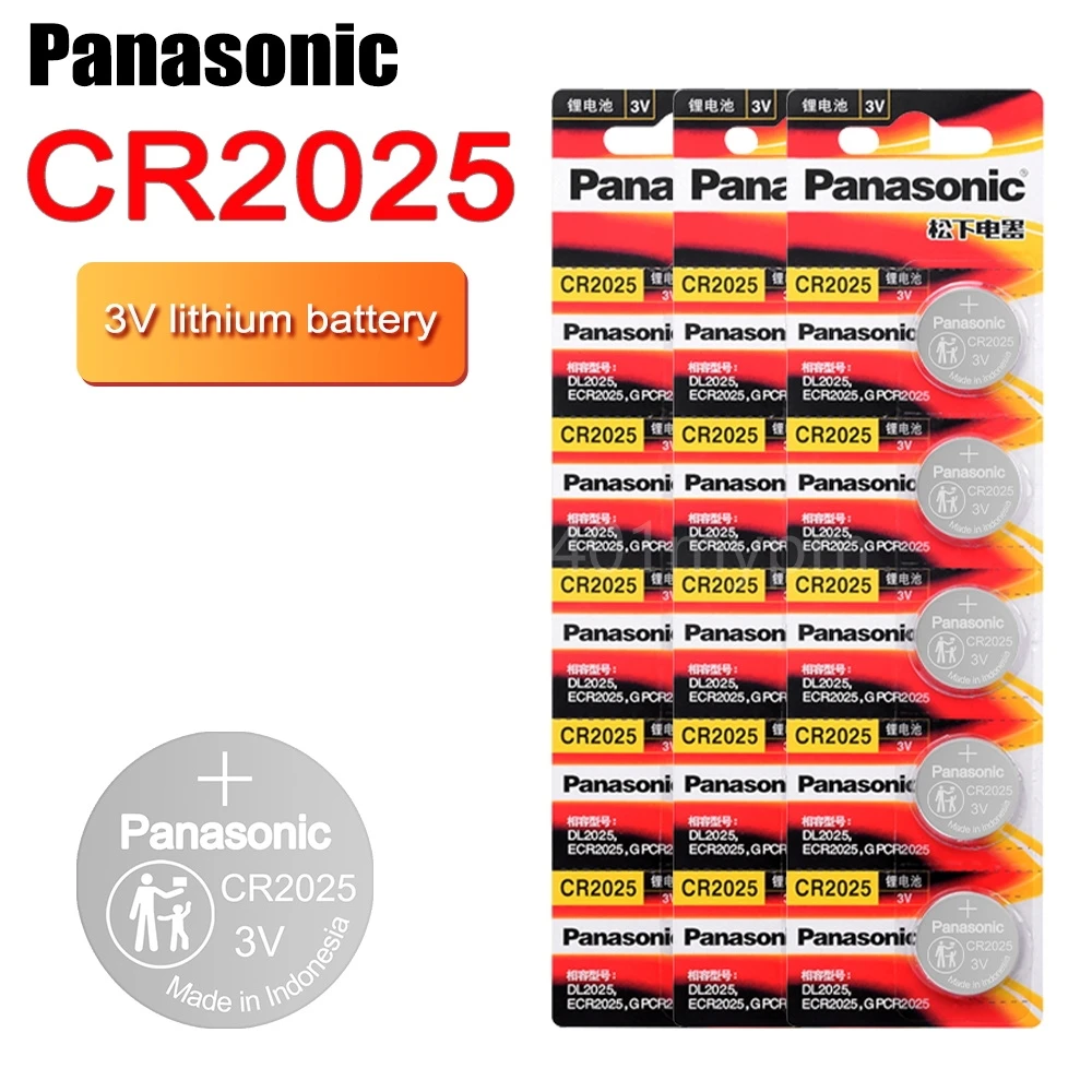 

Оригинальная литиевая батарея PANASONIC Cr2025 Кнопочная батарея 3 в монета игровая цифровая камера видеокамера BR2025 CR 2025 DL2025
