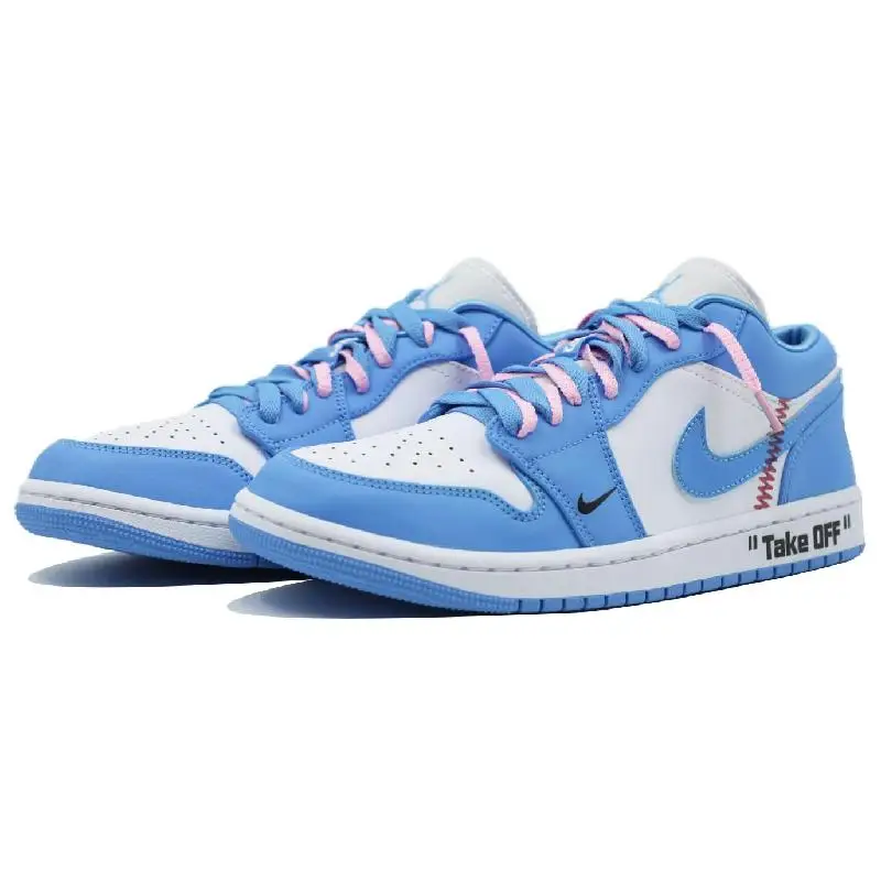 【Настроить】Винтажные баскетбольные кроссовки Air Jordan 1 унисекс низкие