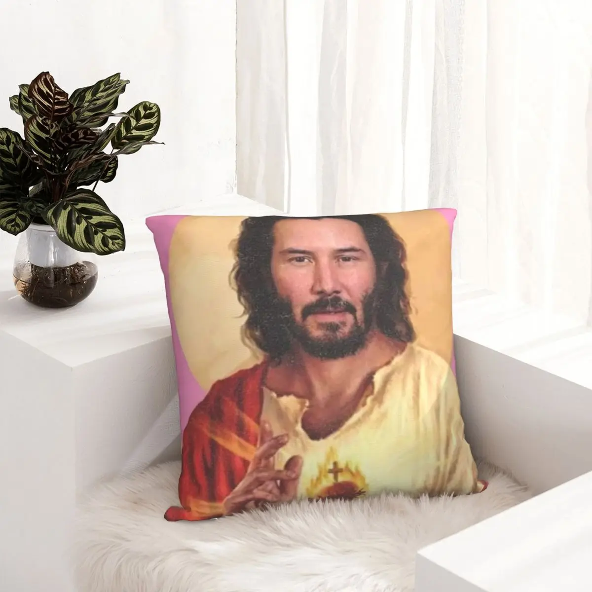 

Keanu Reeves Lord Saviour Pillowcase Christ God Jesus Dakimakura Pillow Case Decor Cushions Cover Home Sofa Bed Bedding Bedroom