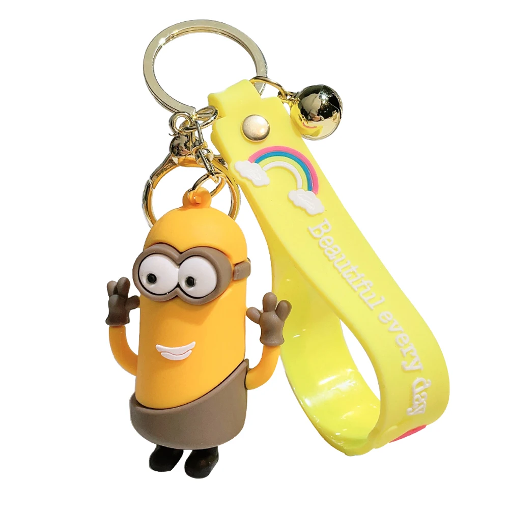 

Мультяшные брелоки с миньонами с куклой Аниме Гадкий я Автомобильный Брелок модная Милая сумочка брелок с орнаментом аксессуары