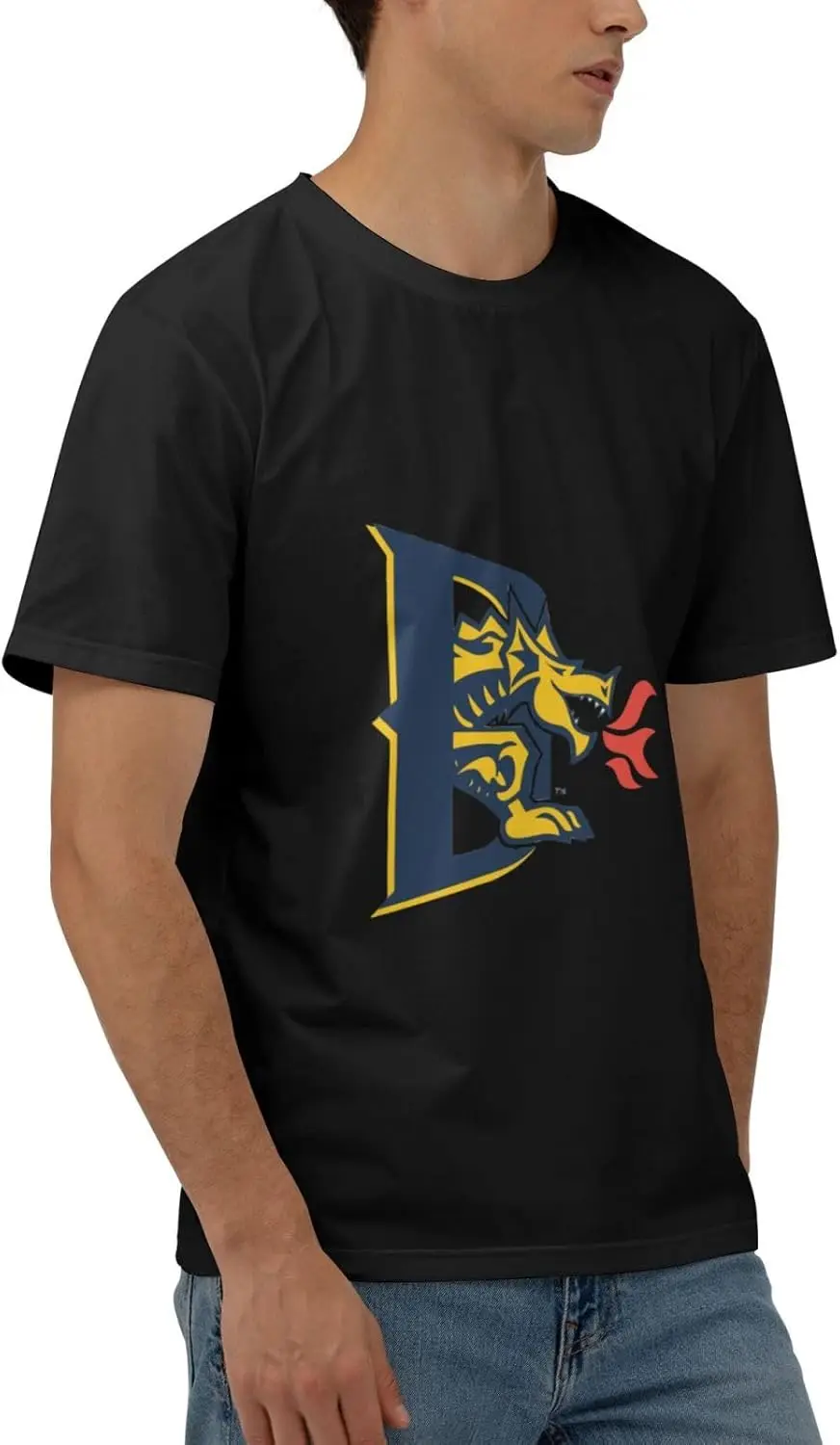 Мужские футболки с коротким рукавом Drexel логотипом университета Мужская футболка