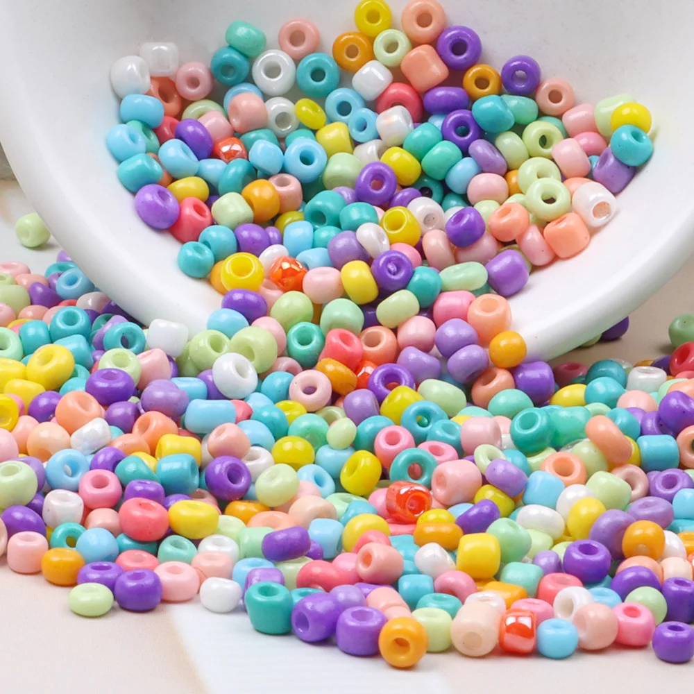 

23g Glass Seed Beads 15/0 Loose Acylic Beads Small Pony Jewelry Beads for DIY Craft Project Bracelet Necklace Jewelry Making