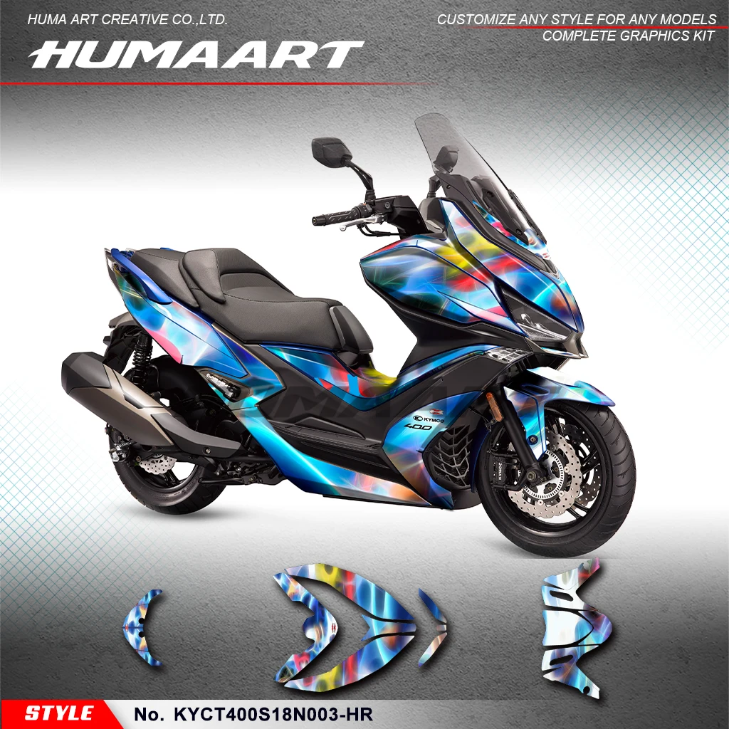 Графический виниловый комплект huпера для мотоцикла KYMCO xquos 400 2018 2019 2020 KYCT400S18N003-HR