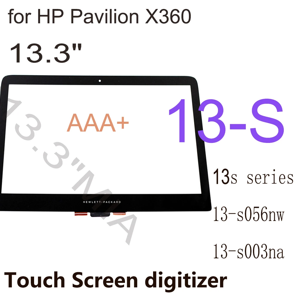 

13.3 Inch Touch Screen for HP Pavilion X360 13S 13-S series Touch Screen Digitizer Replacement 13.3 Inch HP 13-s056nw 13-s003na