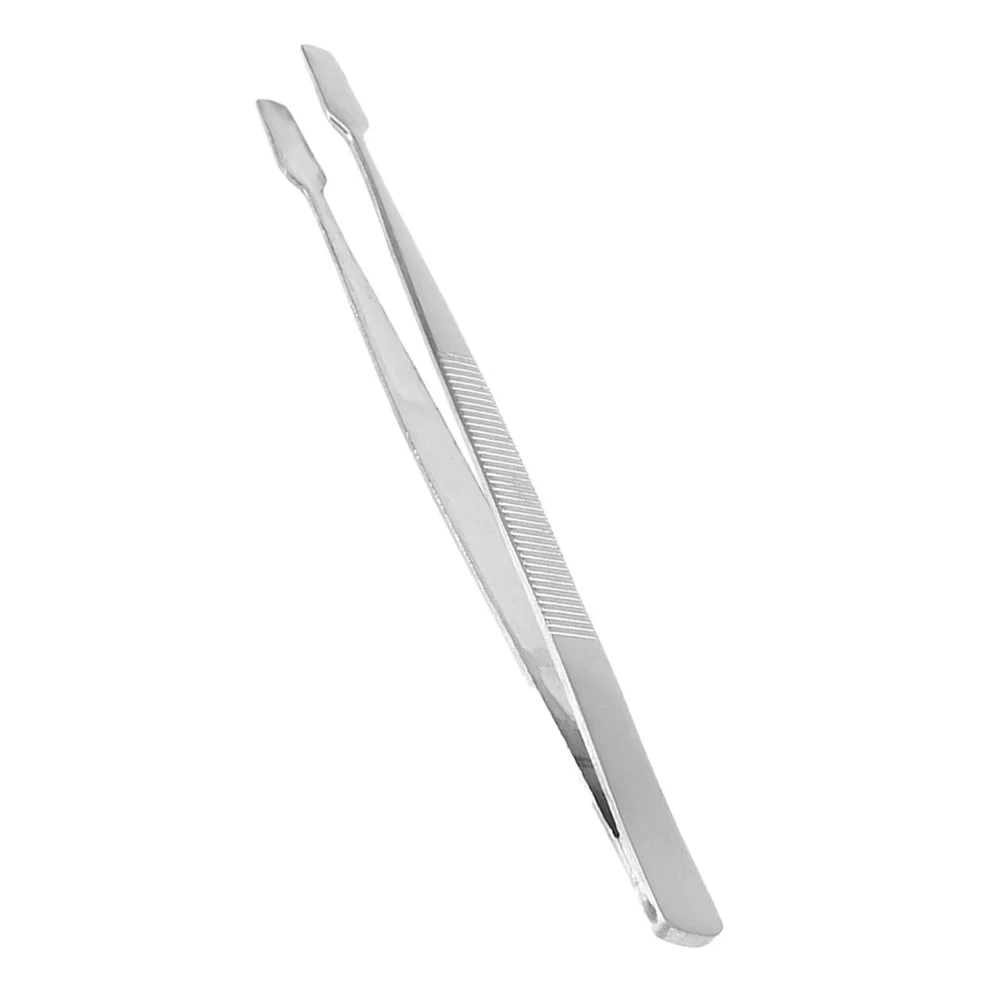 

Stampstainlessforceps Forcep Steel Eyelid Meibomian Tip Flatprofessionalanti Static Nipper Portable Splinter Tongs Eyelash False