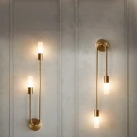 Modern Led Wall Lamp Designer Copper Wall Lamps For Living Room Bedroom Loft Decor Lighting Nordic Home Bathroom Mirror Lights