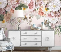 custom mural wallpaper 3d romantic pastoral roses oil painting living room bedroom study photo murals wall papers home decor