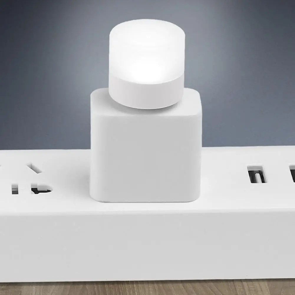 

2Pcs Night Lights Eye Protection Non-Glaring Plastic LED Bedside Lights USB Mini Reading Lamps Decor Birthday Gift