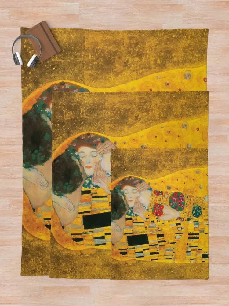 Gustav Klimt | Декоративное одеяло Kiss индивидуальная фотография