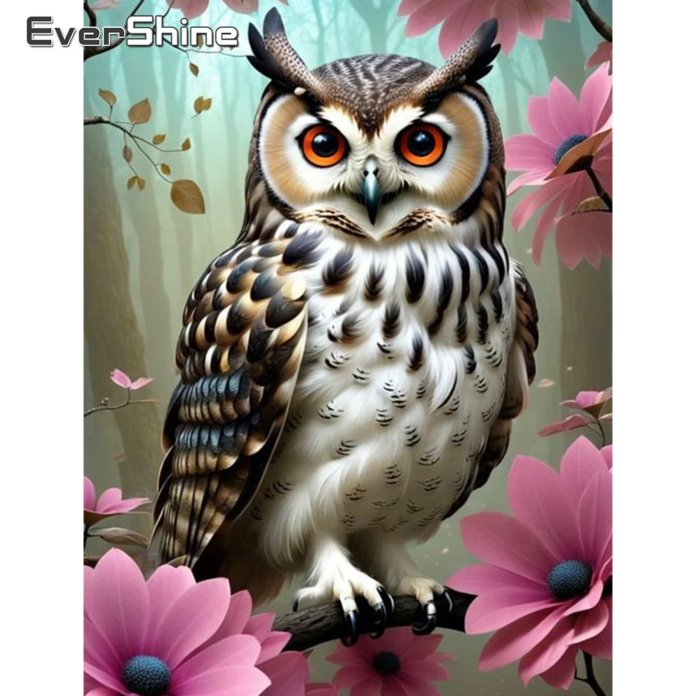 Evershine 5D Набор Алмазной Живописи - Сова Тема Животного Полная Область Наклеивания