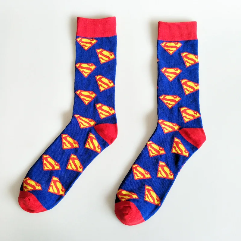 Cotton Fashion Casual Sports Women's Stockings Printing Sweat-absorbing Breathable Anti-friction Men's Socks Unisex Middle