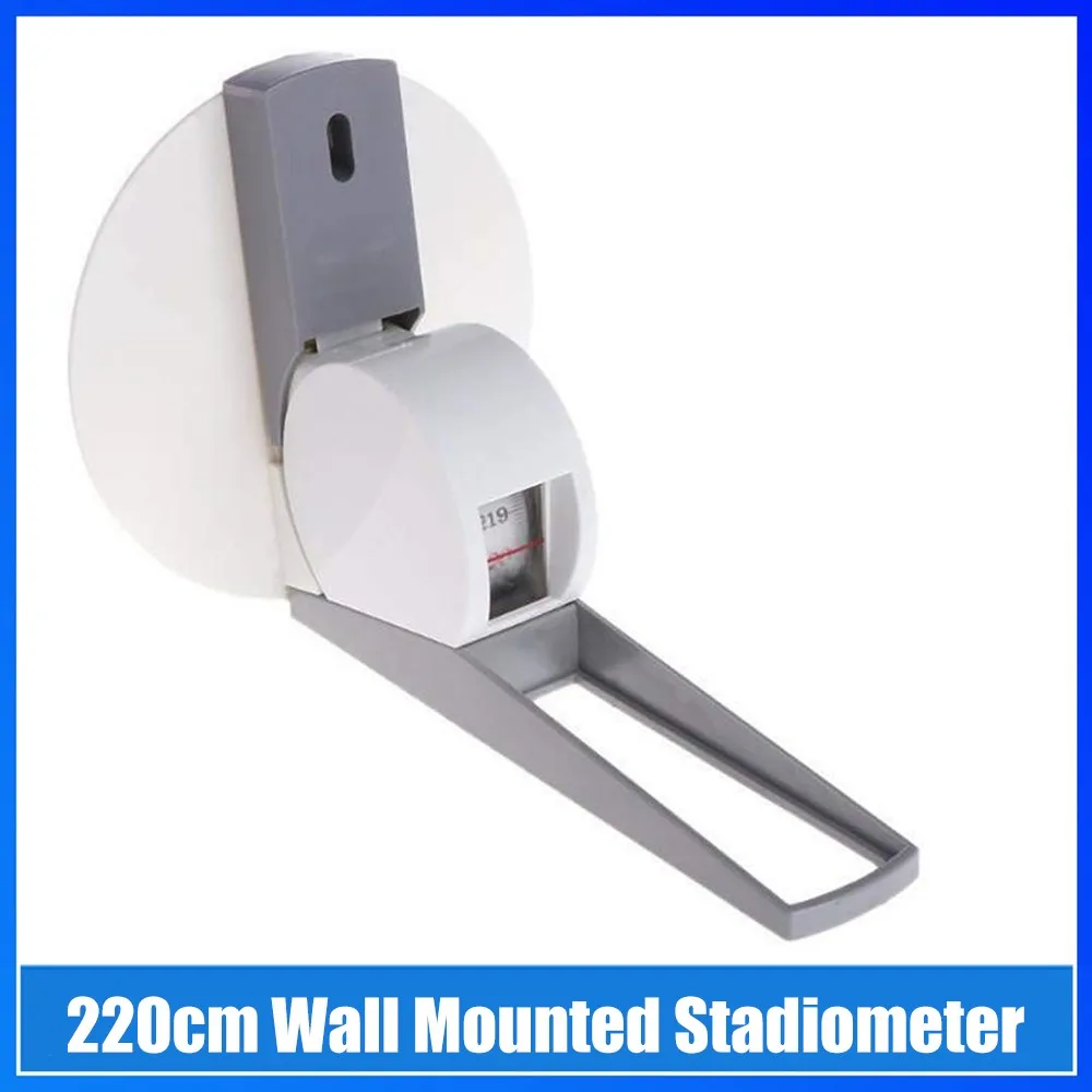 

220cm Stadiometer Wall Mounted Stadiometer Growth Stature Meter Measure Home Office Adult Children Height Measuring Roller Tape