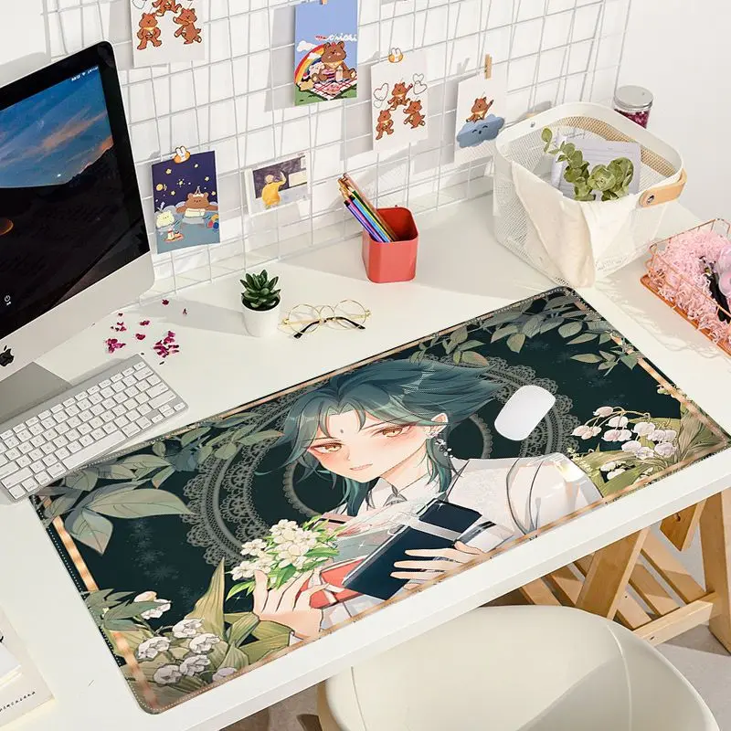 

Xiao Genshin Impact Large Office Student Gaming Thickened Large Writing Pad Non-slip Cushion Mouse Pad Office Desk Accessories