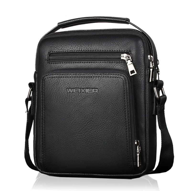 Luxury Man Shoulder Bag Waterproof PU Leather Business Style Cross Body Bag Men's Messenger Crossbody Bag Fashion Casual Handbag