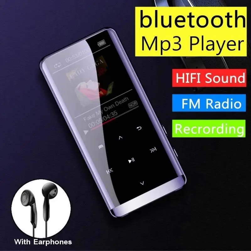 

M13 Bluetooth HIFI MP4 Player E-book FM Radio OTG Transfer Voice Control Recording Playback High-definition Noise Reduction Gift