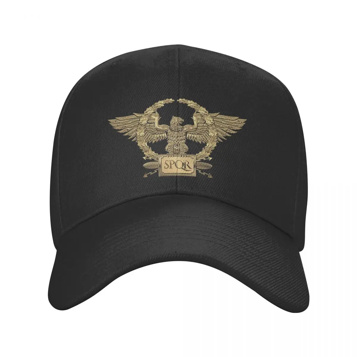 

New Punk Gold SPQR Roman Imperial Eagle Baseball Cap Men Women Adjustable Dad Hat Sports Snapback Hats Trucker Caps