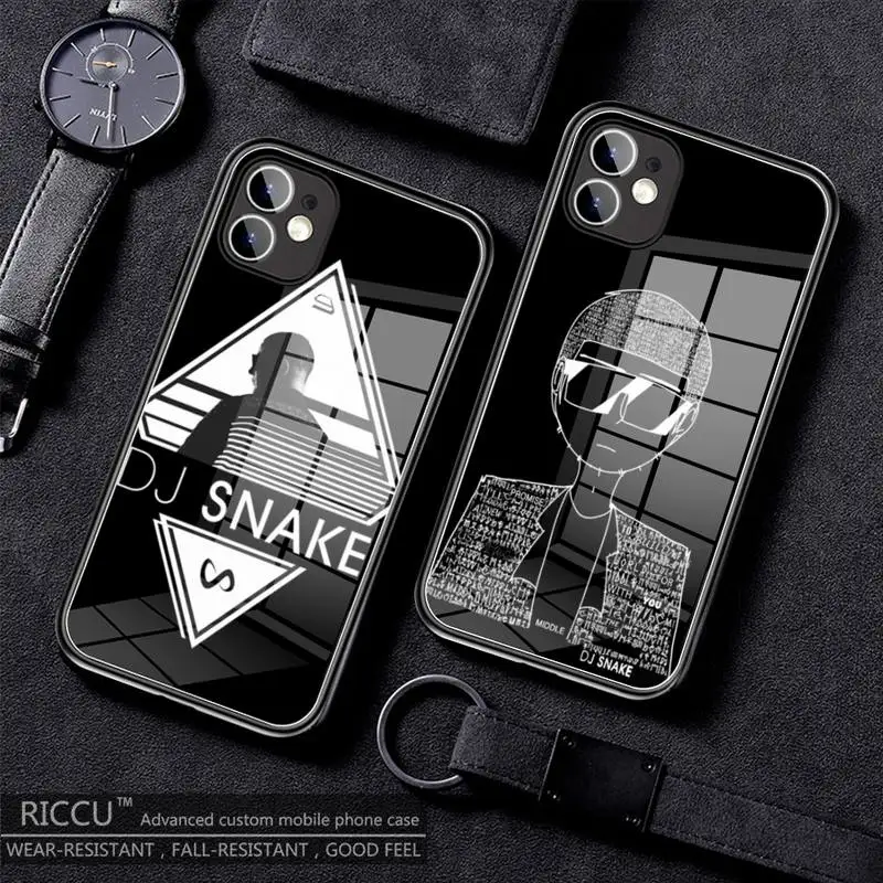 

Dj Snake Phone Case Tempered Glass For iPhone 12 13 Pro Max Mini 11 Pro XR XS MAX 8 X 7 6S 6 Plus SE 2020 covers