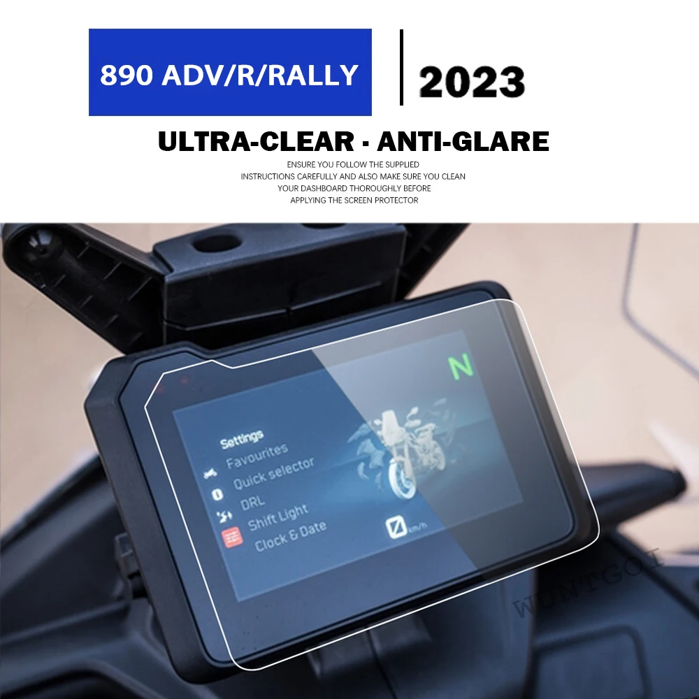 

Для 890 Приключения R/Rally 2023 новые аксессуары для мотоциклов защита экрана от царапин защитная пленка для приборной панели