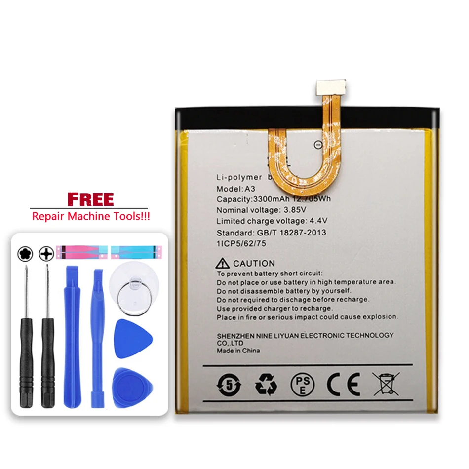 

New 3300mAh Battery For UMI Umidigi A3 / A3 A 3 Pro A3Pro Bateria Batteries