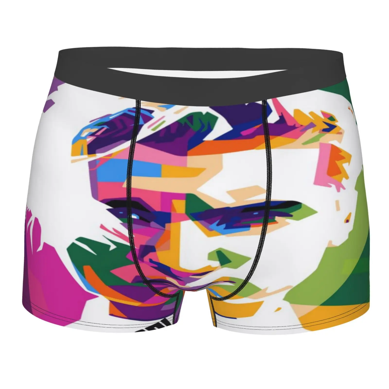 

Justin Beiber 948 Men's Panties Men Long Leg Man Undrewear Men's Panties For Mesh High Waisted Women For Men With Pocket Black