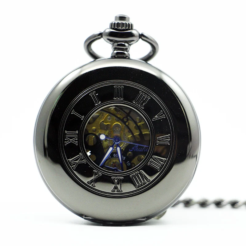 

Retro Simple Mechanical Pocket Watch Roman Numeral Flip Clock Arabic Numeral Display Pendant Men's Women's Student Gifts