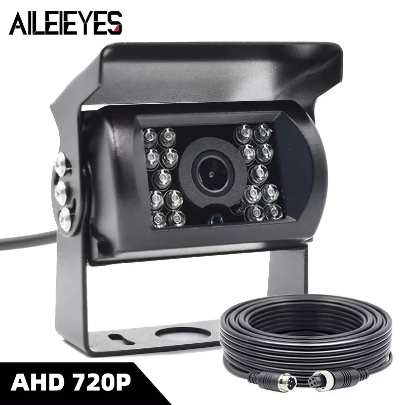 

NEW2023 12V/24V AHD Vehicle Backup Camera 4Pin Aviation Cable Car Rear View Camera Of DVR Monitor For Truck/Trailer/Pickups 18 I