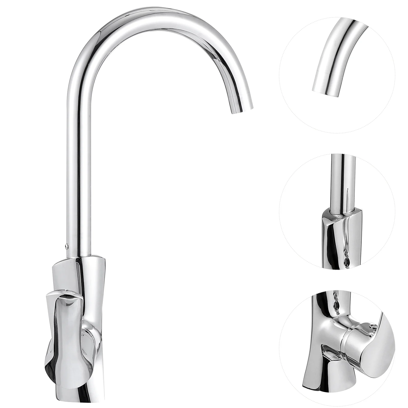 

1 Set Practical Gooseneck Cold Hot Water Rotating