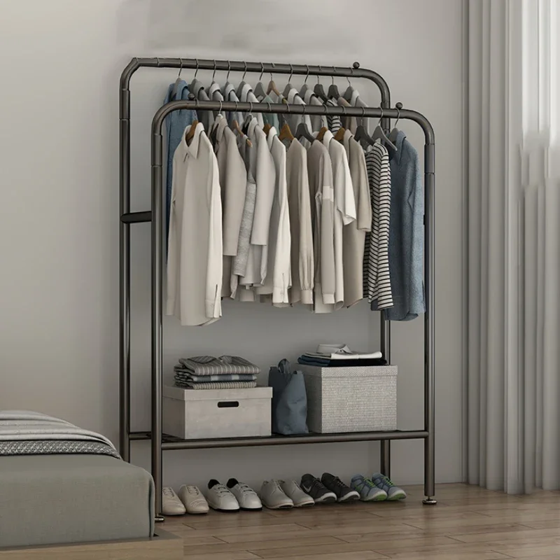 

Wall Coat Corner Clothes Rack Stand Side Hangers Gold Shoe Rack Garment Modern Clothing Percheros Para Ropa Room Furniture