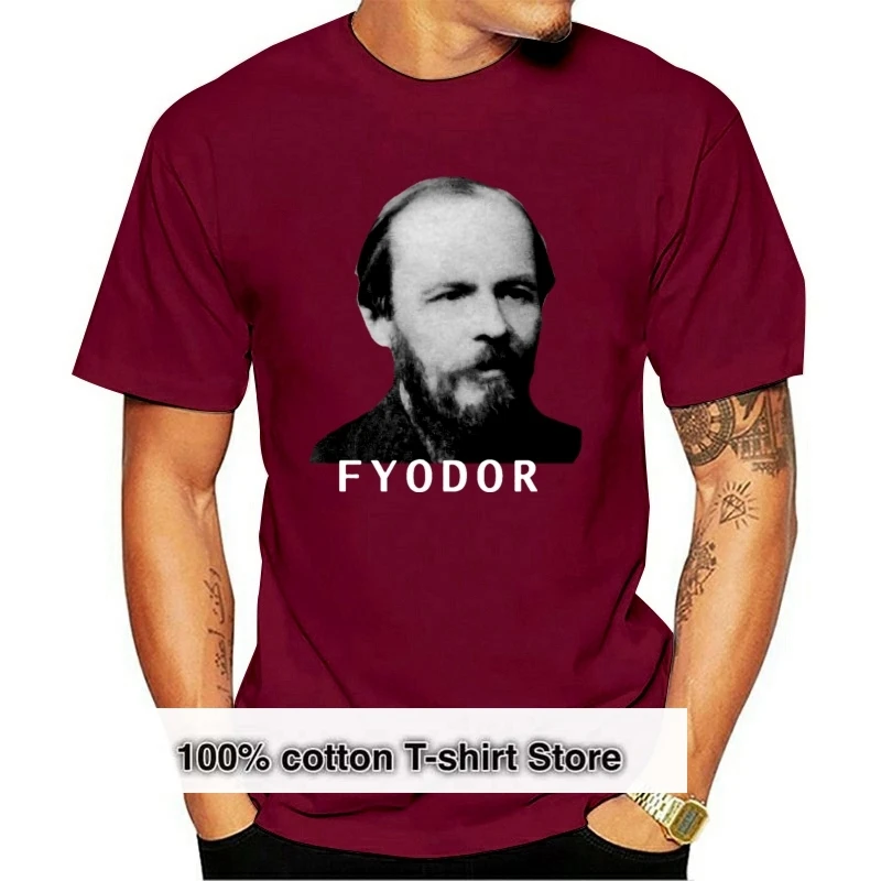 

Футболка с изображением книги достаевского, Fyodor