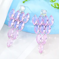 kellybola 2022 new diy shiny cz pendant earrings for women bridal wedding girl daily surper jewelry high quality hot romantic