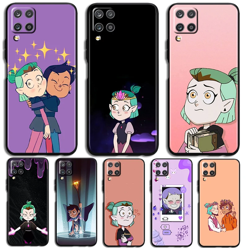Pretty Magic House Phone Case For Samsung Galaxy A73 A72 A71 A70 A53 A52 A51 A50 A42 A41 A40 A33 A32 A31 A30 A30S Black luxury