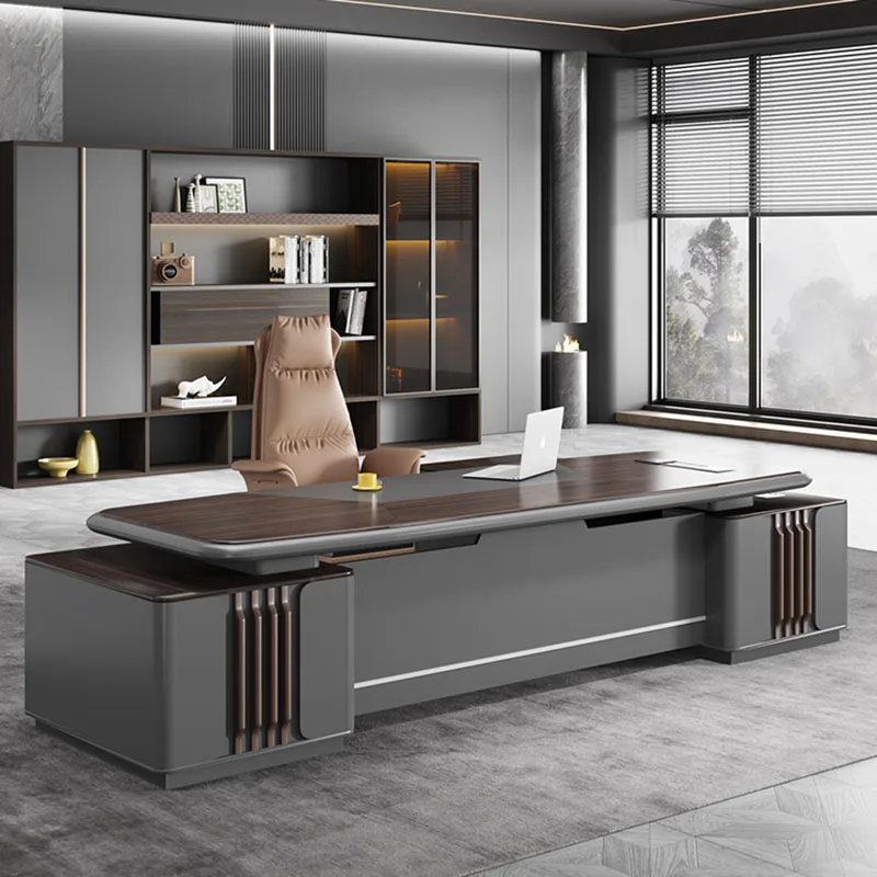 

Modern Reception Standing Desk Conference Gaming Organizer Study Table Executive Mesa Escritorio De Estudio Luxury Furniture