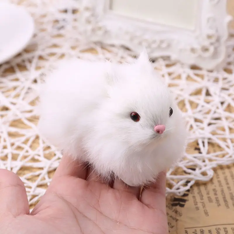 Реалистичные заяц кролики в корзине пушистые плюшевые игрушки