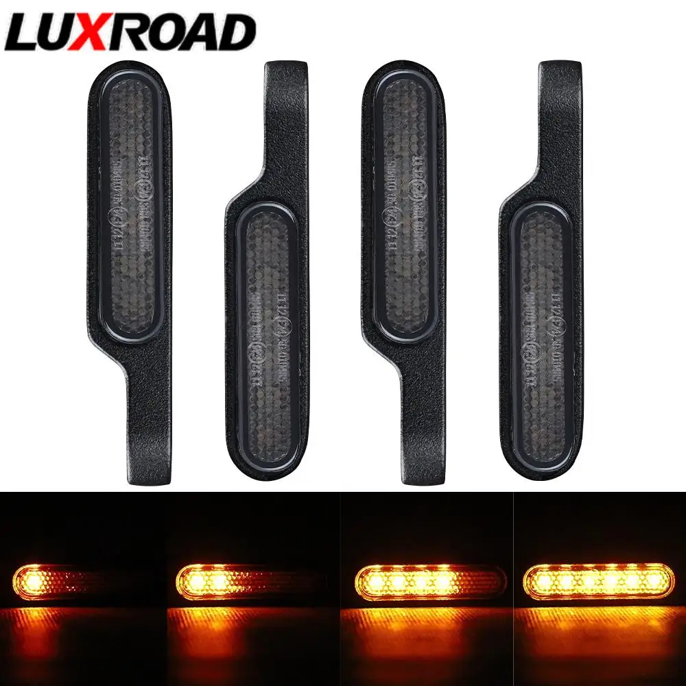 

Universal Motorcycle Mini Turn Signal Light 8mm Amber Flashing Signal Lamp 6LED Running Light for Motor cafe racer Honda