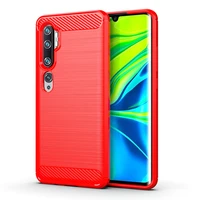 shockproof silicone case for xiaomi cc9 pro mi cc9 pro brushed carbon fiber case for mi note10 pro xiaomi note 10 back cover