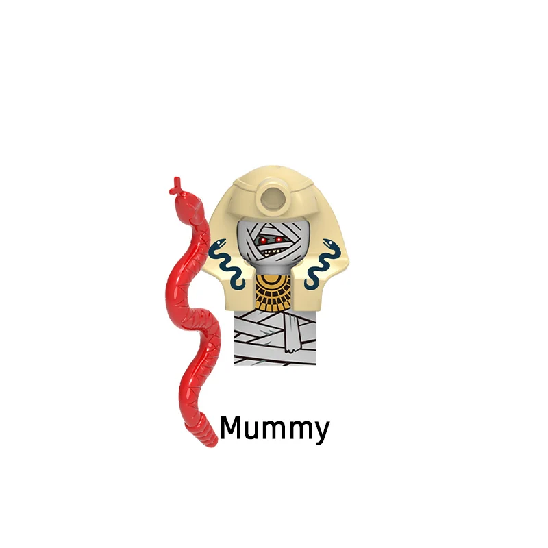 Фараон Атлантида Ацтеки Викинг Египетский воин Мумия Варвар Модель Блоки MOC
