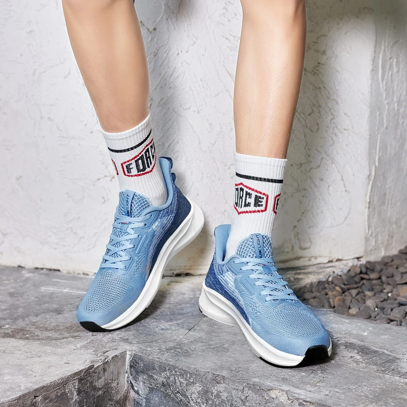 Новые весенне-осенние кроссовки для бега на мягкой подошве мужская дышащая