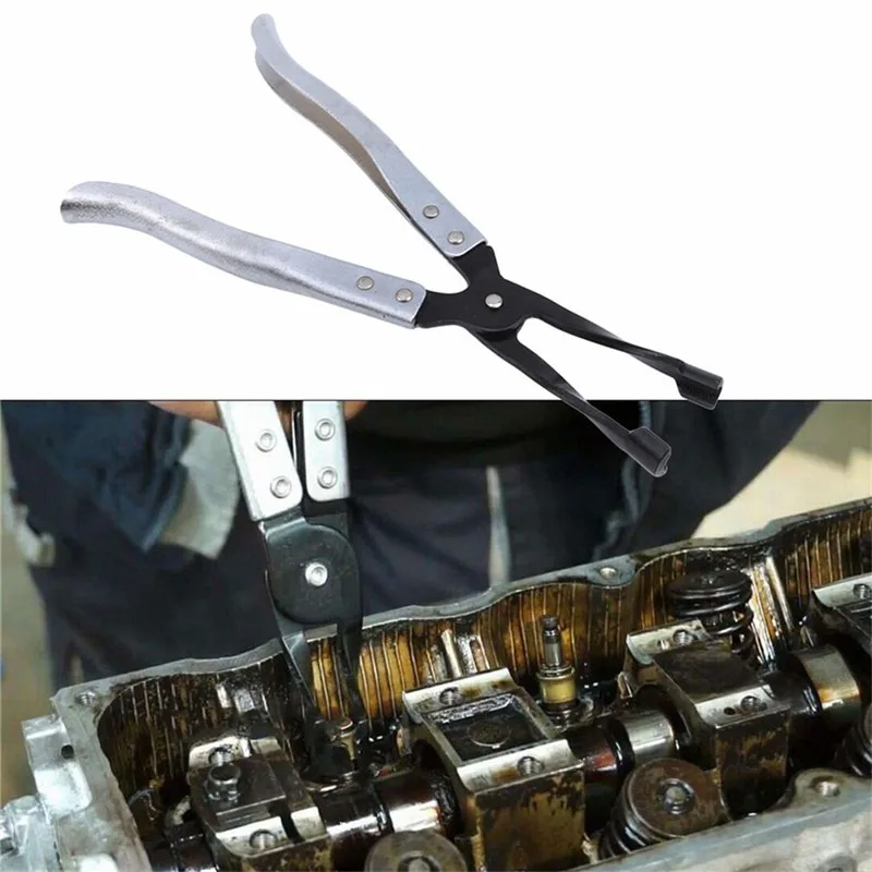 

1pc High Quality Multi-function Car Engine Oil Valve Pliers Spring Clamp Disassembly Stem Seal Gasket Pliers Remover Tool